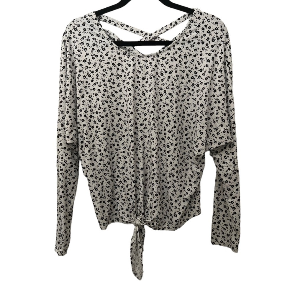 IZ Byer - Long Sleeve Tie‎ Top